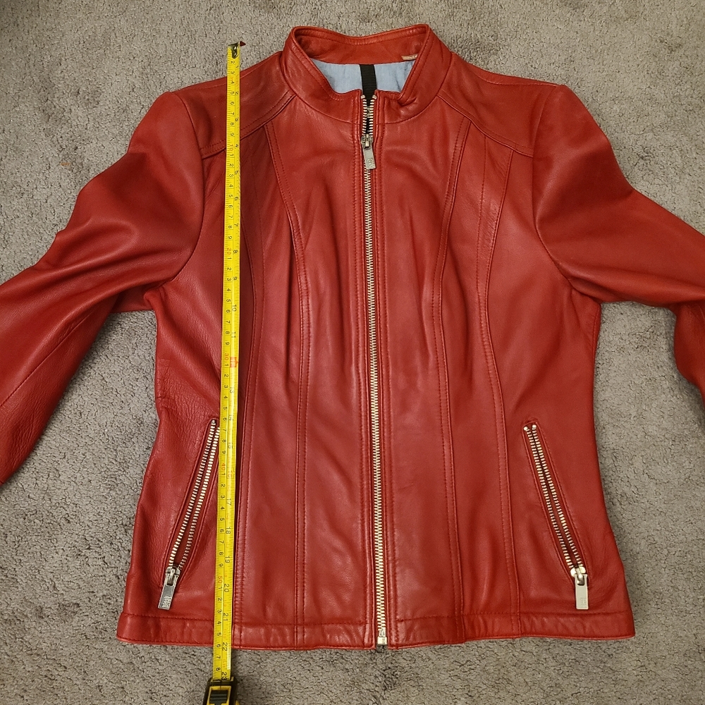 Black Rivet Leather Jacket - Picture 7 of 8
